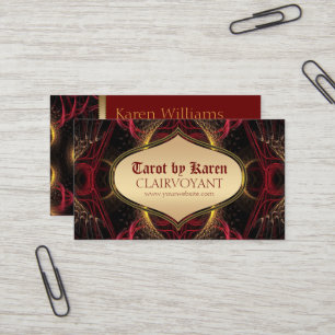 Tarjetas de negocios Tarot del Templo de la Diosa