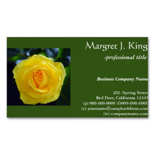 tarjetas de negocios verdes con flores de rosa ama