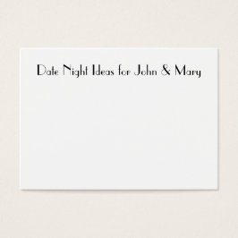 Tarjetas de noche para duchas de boda