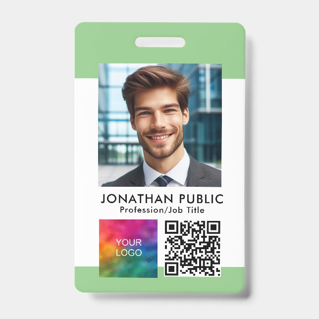 Tarjetas de nombre con código QR de la tarjeta de  (Parte frontal)