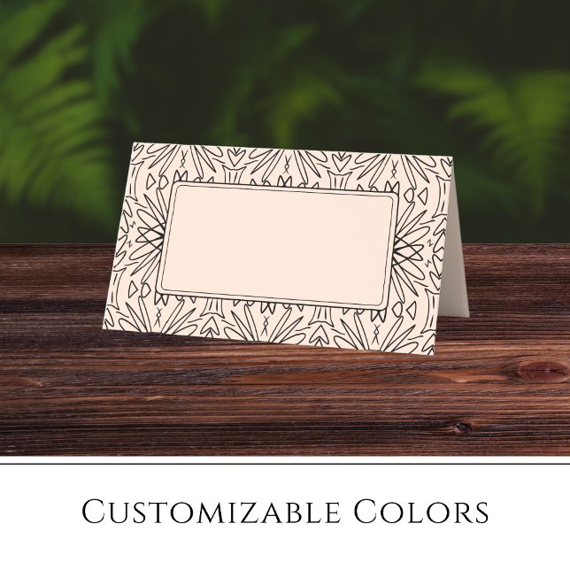 Tarjetas de nombre de Boda de la selva bohemiana (Subido por el creador)