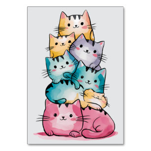 Tarjetas de nombre de gato arcoiris - gato Persona
