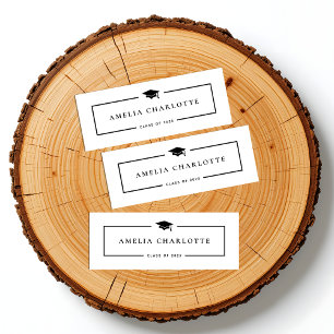 Tarjetas de nombre de graduación 2025 - Minimalist