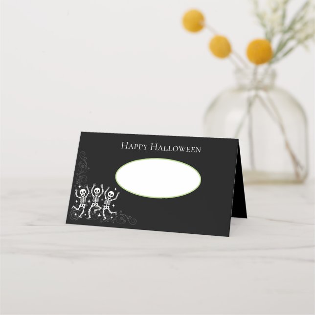 Tarjetas de nombre de lugar de Halloween (Anverso)