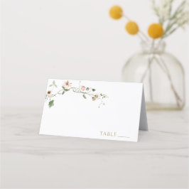 Tarjetas de nombre de parra floral