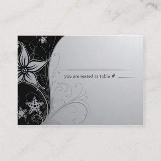 Tarjetas de nombre de tabla de bodas de destino de