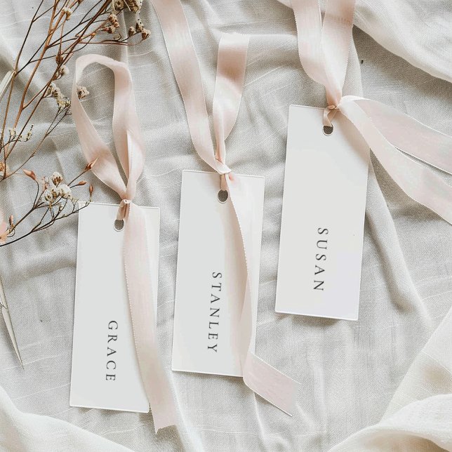Tarjetas de nombre minimalistas para boda (Subido por el creador)