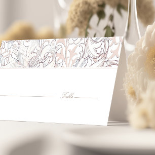 Tarjetas de nombre Tabla de Boda Art Nouveau vinta