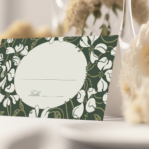 Tarjetas de nombre Tabla de Boda Art Nouveau vinta