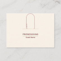 Tarjetas de nombres para mesa de Friendsgiving mod