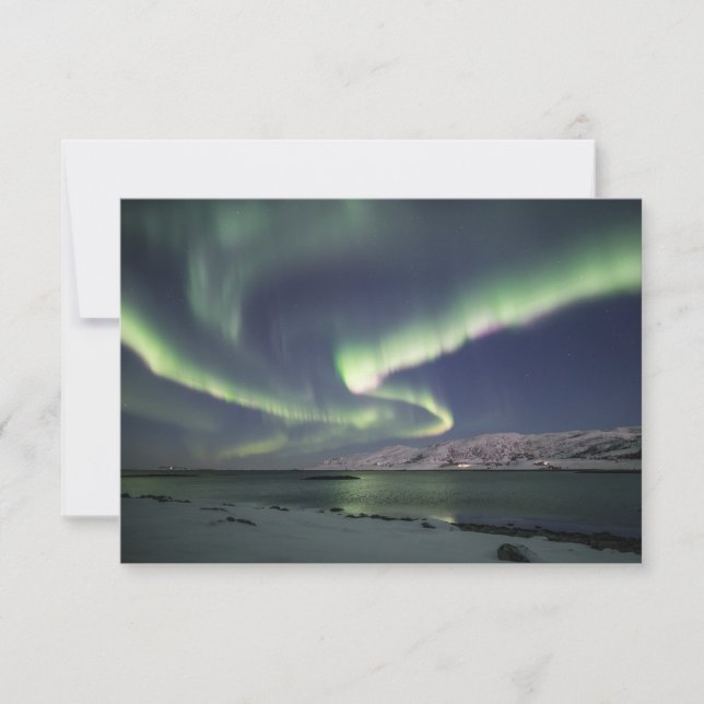 Tarjetas de Noruega para las luces boreales (Anverso)