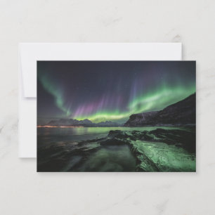 Tarjetas de Noruega para las luces boreales