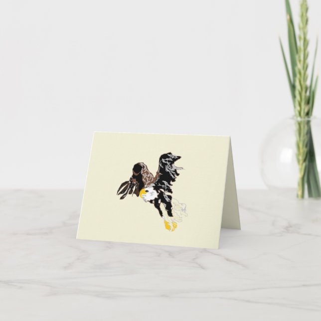 Tarjetas de nota : águila calva (Anverso)