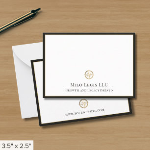 Tarjetas de nota con marca personalizado