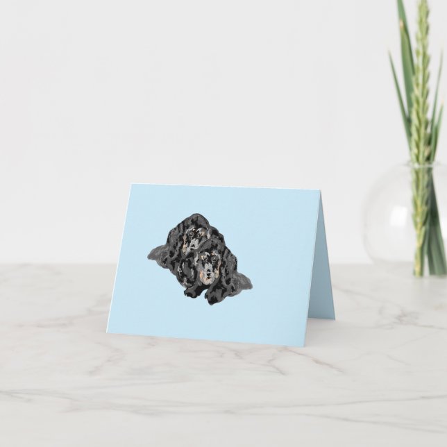 Tarjetas de nota : Dachshund (Anverso)