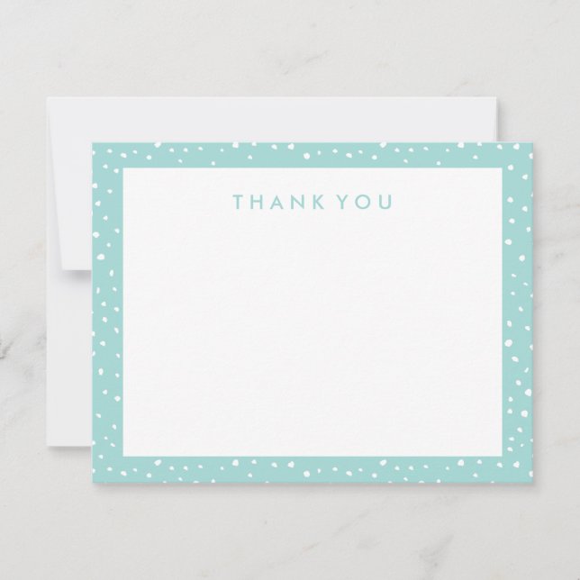 Tarjetas De Nota De Agradecimiento De Acua Dotted (Anverso)