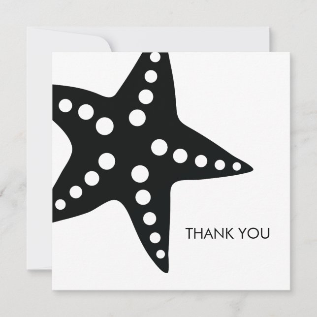 Tarjetas de nota de agradecimiento de Boda Starfis (Anverso)