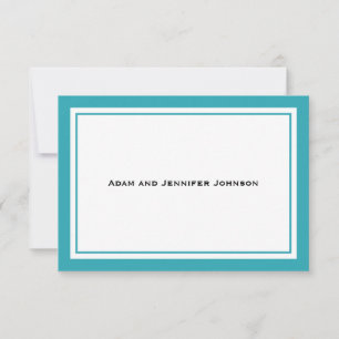 Tarjetas de nota de agradecimiento general (Aqua V