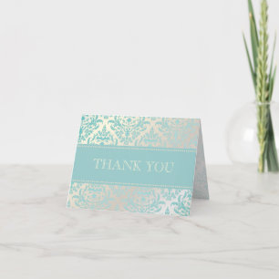 Tarjetas de nota de agradecimiento Pearl + Blue Da