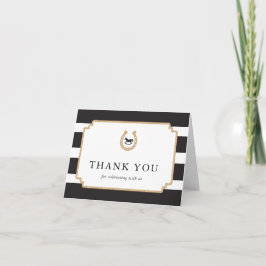 Tarjetas de nota de agradecimiento plegadas de Der