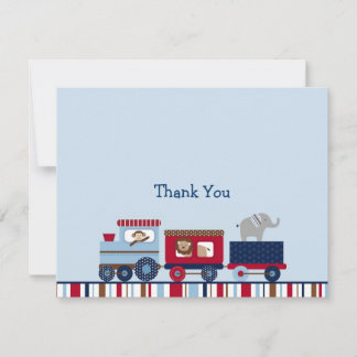 Tarjetas de nota de Choo Choo Train Animal