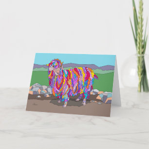 Tarjetas de nota de colores Angora Ram 5x7