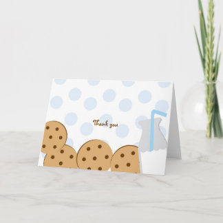 Tarjetas de nota de Cookies y Leche Modernas