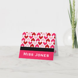 Tarjetas de nota de corazón personalizadas