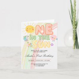 Tarjetas de nota de cumpleaños primero en el Sol