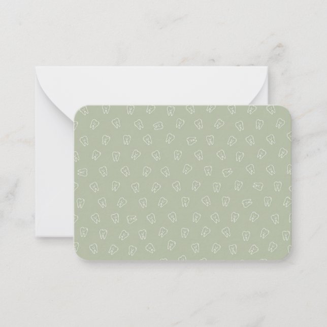 Tarjetas de nota de dientes sonrientes lindos - Ve (Anverso)
