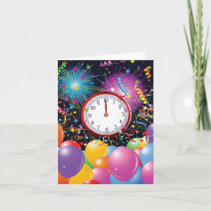 Tarjetas de nota de fiesta de año nuevo