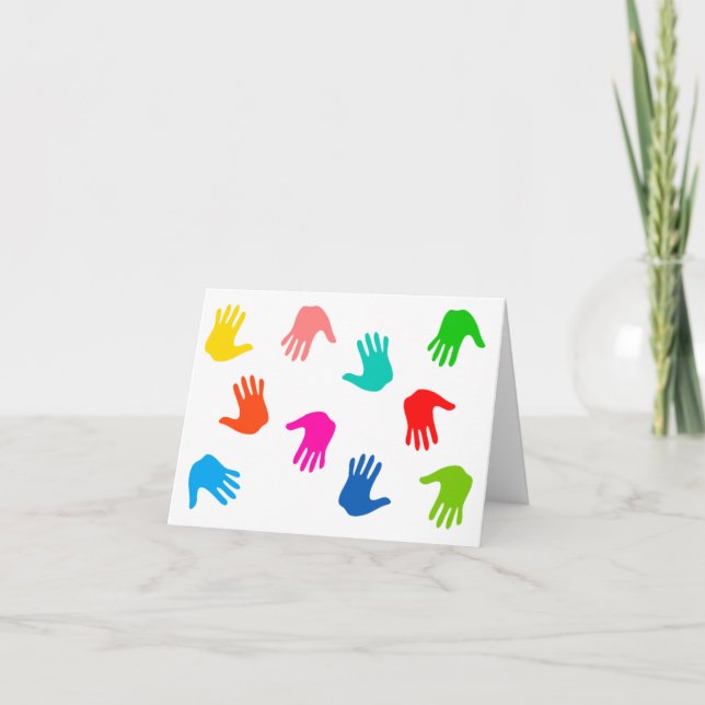 Tarjetas de nota de Handprints (Anverso)