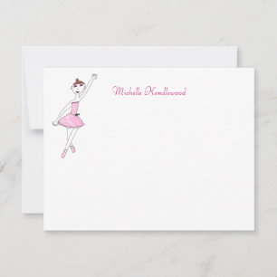 Tarjetas de nota de la bailarina