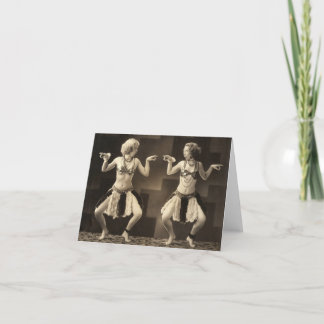 Tarjetas de nota de la diversión 2 bailarines del