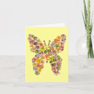 Tarjetas de nota de la mariposa del Daylily