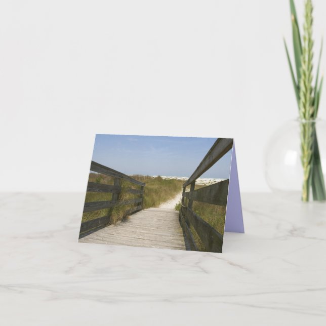 Tarjetas de nota de la trayectoria de la playa (Anverso)