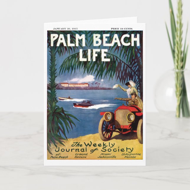 Tarjetas de nota de la vida #19 del Palm Beach (Anverso)