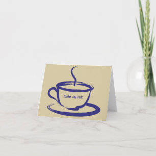 Tarjetas de nota de Lait de Au de café