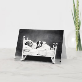 Tarjetas de nota de los perritos y de los gatitos