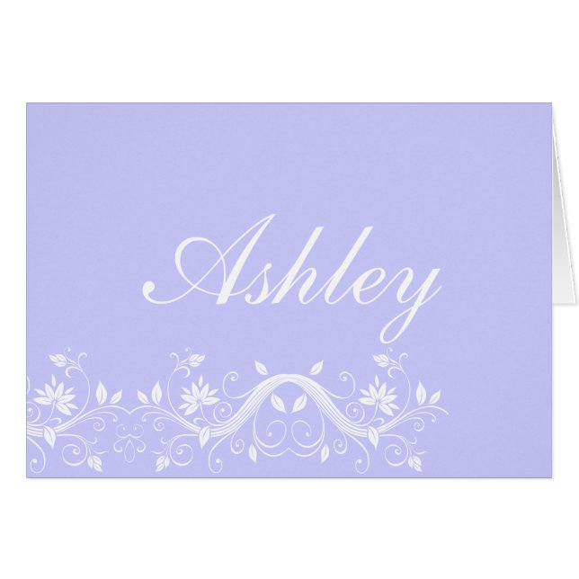 Tarjetas de nota de nombre personalizadas (Anverso (Horizontal))
