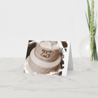 Tarjetas de nota de plata del aniversario