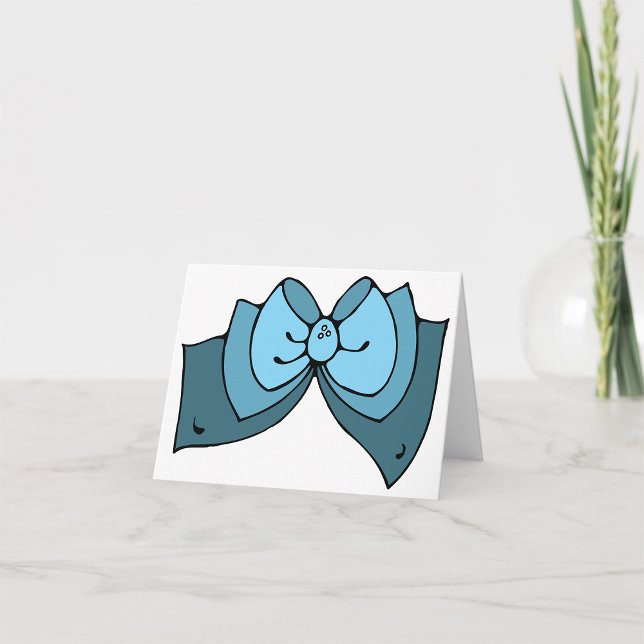 Tarjetas de nota de plegado azul (Subido por el creador)