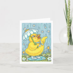 TARJETAS DE NOTA DE PRIMAVERA LLUVIAS DE ABRIL TRA