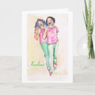 Tarjetas de nota de Sorority personalizadas