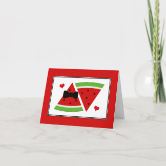 Tarjetas de nota de Sr. y de señora Watermelon