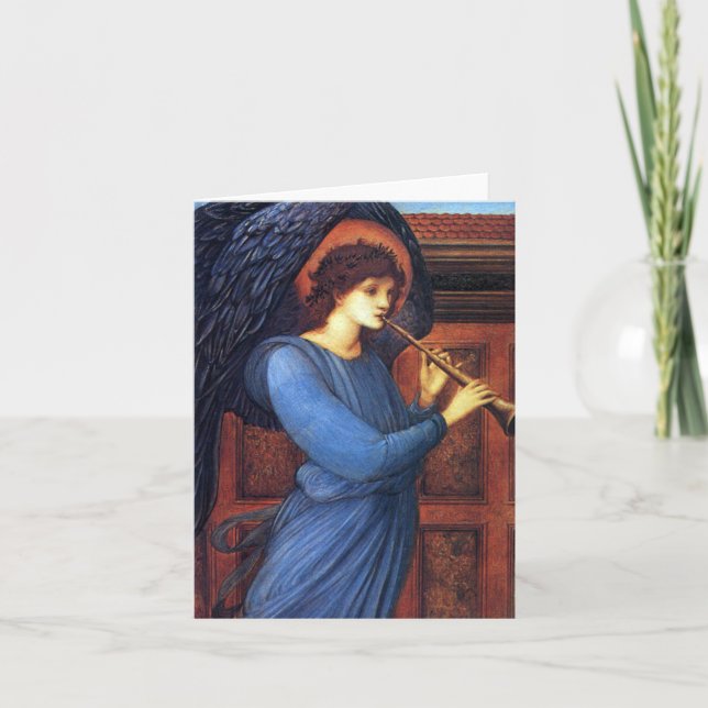 Tarjetas de nota del ángel del navidad - (Anverso)