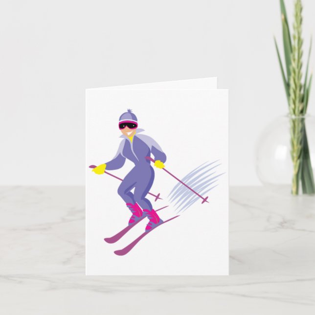 Tarjetas de nota del esquí (Anverso)