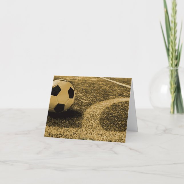 Tarjetas de nota del fútbol (Anverso)