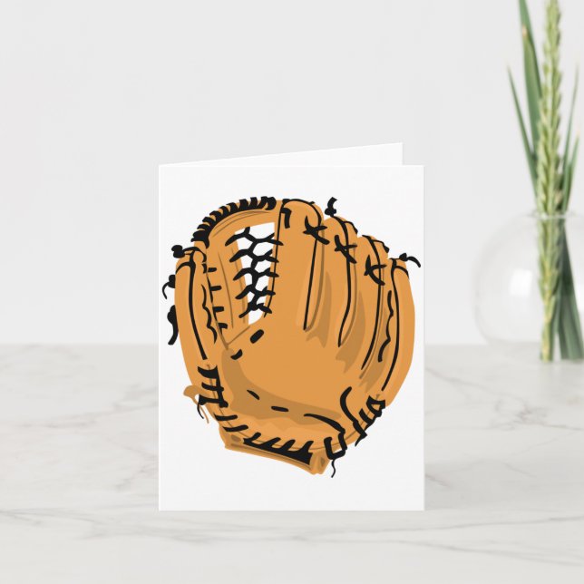 Tarjetas de nota del guante de béisbol (Anverso)