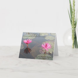 Tarjetas de nota del jardín de Lotus